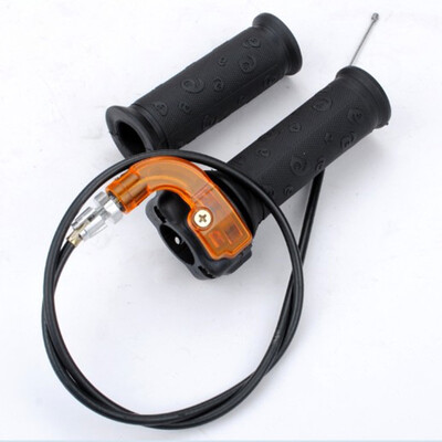 

Universal Bike 2-Stroke Scooter Handlebar Lock Brake Throttle Grip With Cable
