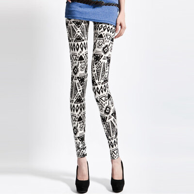 

Women Print Stripe Jogging Yoga Pants Trousers Autumn Winter Elastic Leggings