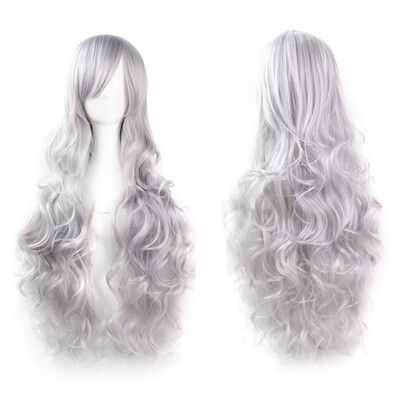 

Gobestart Cosplay Costume Wigs Women Long Curl Wavy Red Halloween Party Anime Hair