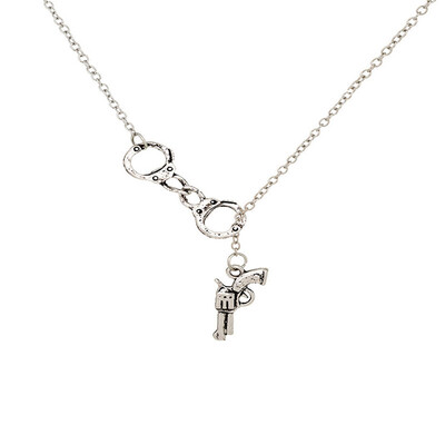 

Personality Trend Women\s Pistol Handcuff Necklace
