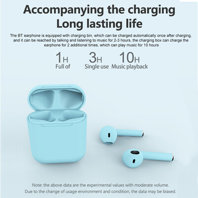 

Inpods 12 TWS Stereo Wireless Headphones HD Mini Smart Bluetooth 50EDR In-Ear Headset with Mic Pick Up Automatic Pairing Handsfr