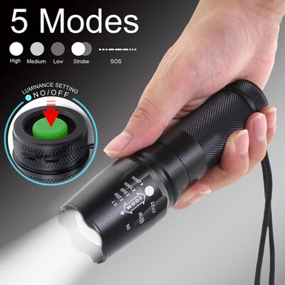 

Saidsome 2pc X800 ShadowHawk Tactical Flashlight LED Military Grade G700 Torch Lamp flashlight lamp