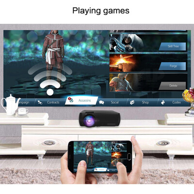 

X5 Mini LCD Projector 1080P 100" Home Theater LED Video Projection Machine 1800 Lumens Built-in Speaker Portable Beamer Movies Pla