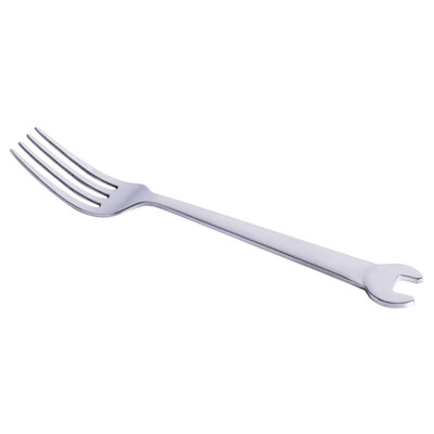 

Gobestart Wrench Shape Tableware Home Kitchen Stainless Steel Fork Spoon