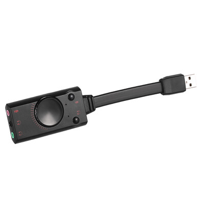 

KOTION EACH USB 20 External Sound Card 71 Channel Stereo Sound Adapter Plug&Play with Headphone Speaker Microphone Jacks for