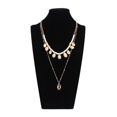

Fashion Women Multi-layer Natural Simple Shell Pendent Necklace Bohemia Jewelry