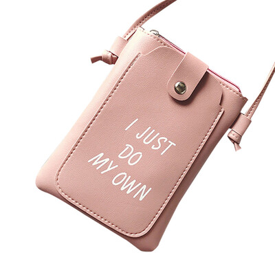 

Tailored Cute Women Letter Mini Bags Leather Small Clutch Girl Shoulder Messenger Bag BK