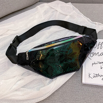 

Tailored Fashion Women Serpentine Zipper Messenger Bag Chest Bag Waist Bag Phone Bag