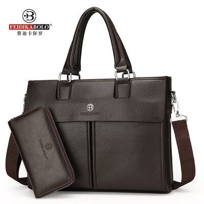 

New mens bag fashion leather handbag casual shoulder briefcase computer bag