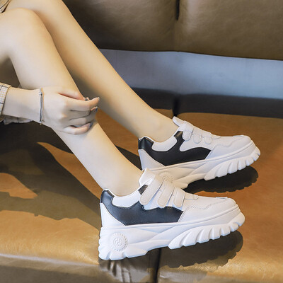 

Little White Shoes White Shoes Autumn Sports Magic Stick Autumn Board Shoes StudentsIns Tide Shoes