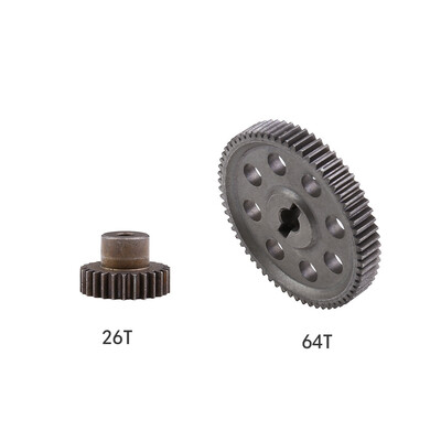 

Tailored 2PCS Differential Main Metal Spur Gear 64T 17T For HSP 110 RC Car