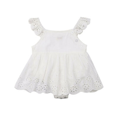 

Newborn Infant Baby Girl Clothes Lace Floral Romper Dress Bodysuit Jumpsuit Outfits Sunsuit