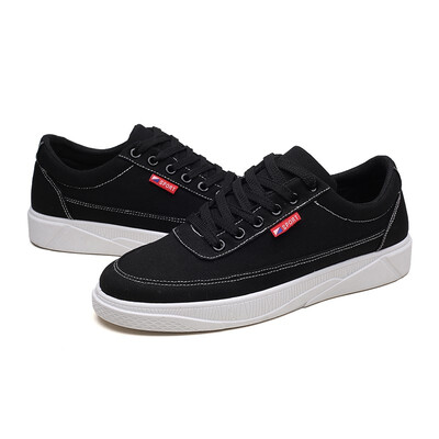 

2018 canvas shoes male Korean version of the trend of students shoes new summer breathable mens shoes
