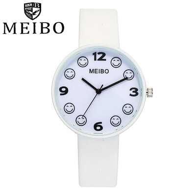 

MEIBO Women Dress Watches 10 Colors Fashion Canvas PU Leather Band Number Quartz Wrist Watch relogio feminino orologi donna 533