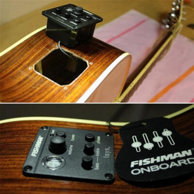 

Fishman ISYS 2 Band Acoustic Guitar Piezo Pickup Onboard Preamps EQ Tuner Set