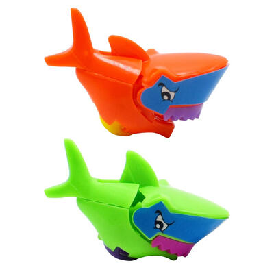 

Shark Toy Twisted Eggs Shark Small Toys Assemble Wheel Rolling Kids Gift