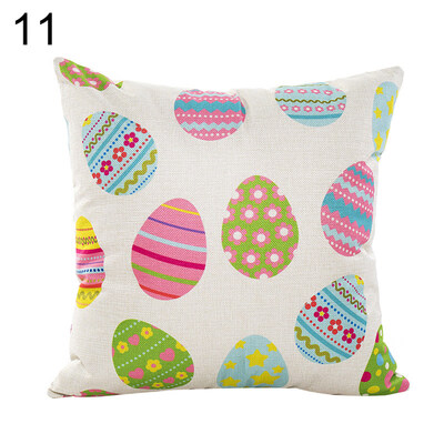 

Easter Rabbit Egg Cute Pillow Case Sofa Waist Throw Cushion Cover Bedroom Decor