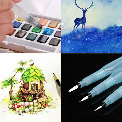 

Siaonvr Refillable Pilot Water Brush Ink Pen for Painting Watercolor Drawing Pen Pencil
