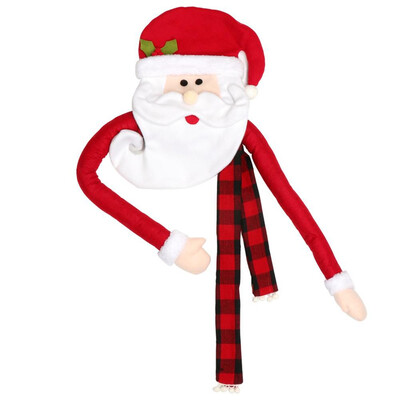 

Santa Snowman Christmas Tree Topper Decoration Holiday Tree Ornament Festival Decor