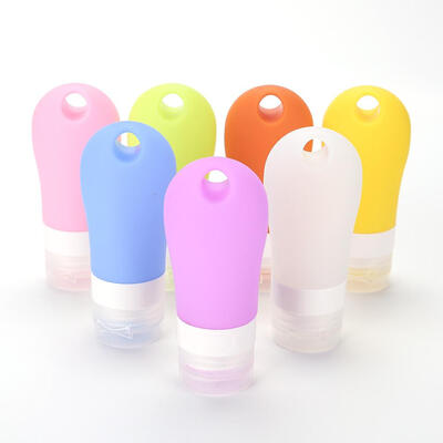 

Portable Lotion Empty Silicone Squeeze Bottle Bath Travel Packing Container
