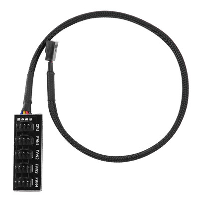 

Host Case PC Cooler Cooling Fan Power Cable 1 Female to 5 Male 4Pin Socket