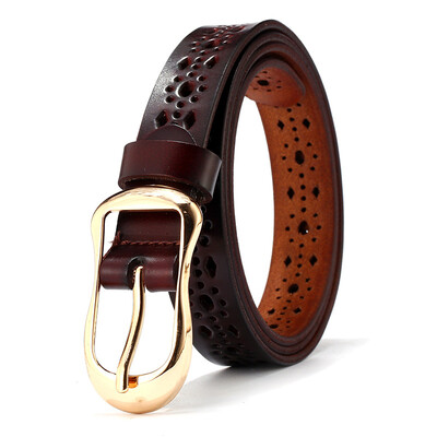 

New womens belt leather casual wild Korean belt womens fine decorative fashion pin buckle belt pure leather