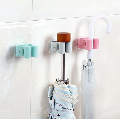 

JPGIF Wall Mounted Mop Umbrella Holder Brush Broom Hanger Storage Rack Kitchen Tool