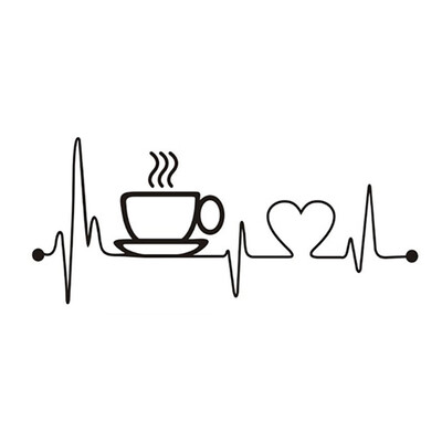 

Coffee Cups Tea Wall Stickers Mural Decal Art Cafe PVC Kitchen Home Room Decor