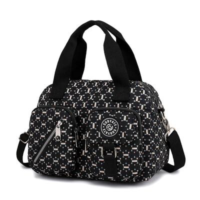 

Old&middle-aged ladiesbags with one shoulder slanting bag Mothers leisure printed bags Oxford canvas nylon bags