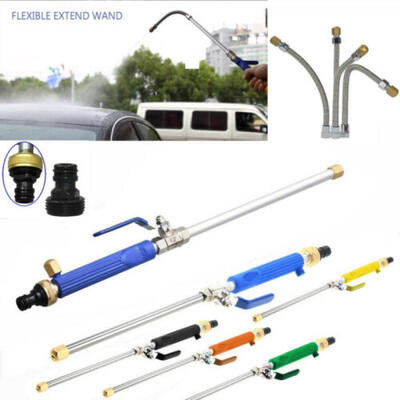 

Hydro Jet High Pressure Power Washer Water Spray Gun Nozzle Wand Attachment Hose
