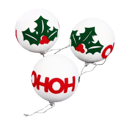 

Gobestart 3Pcs Christmas Balls Baubles Party Xmas Tree Decorations Hanging Ornament Decor