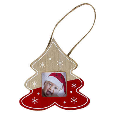 

Toponeto Creative Christmas Photo Frame Pendant Christmas Tree Party Hanging Decor