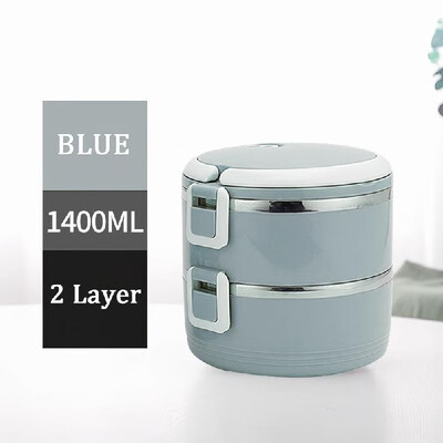 

304 Stainless Steel Lunch Box Round Bowl 700ml Thermal Insulated Meal Box Leakproof Single Layer for Students Office Picnic