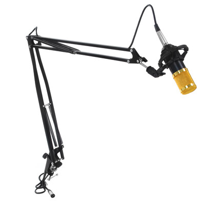 

NB - 39 Professional Adjustable Metal Suspension Scissor Arm Microphone Stand Holder for Mounting on Desk Table Top with Cannon Au