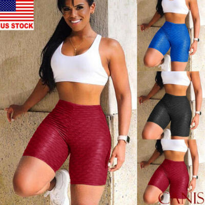 

Women Sports Shorts Scrunch Running Gym Fitness Short Pants Workout Beach Casual