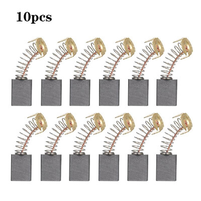 

10 PCs Mini Black Carbon Motor Brushes Replacement Spare Parts with 25mm Spring&Copper Core for Generic Electric Drill Mill Ma