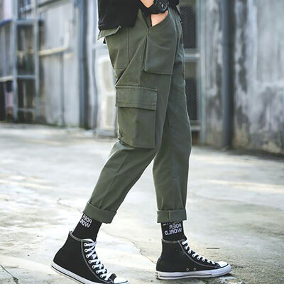 

Gobestart Mens Summer New Style Fashion Overalls Casual Pure Colour Comfortable Trousers