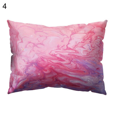 

Colorful Pigment Print Pillow Case Cushion Cover Removable Sofa Bed Cafe Decor
