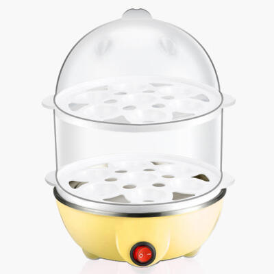 

Multifunctional Double Layers Electric Mini Egg Boiler Cooker Steamer Automatic Power Off 350W 220V