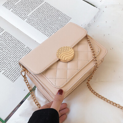 

The woman 2019 new Korean version retro fashion is simple on the new small bag tide chain oblique satchel