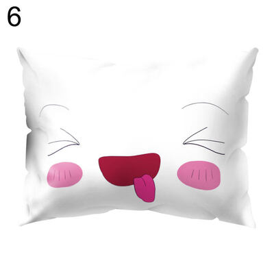 

Cute Facial Expression Pillow Case Cushion Cover Sofa Bed Car Cafe Office Decor