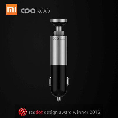 

Xiaomi CooWoo Car Charger BT Wireless Earphone 2 In 1 Handfree Wireless Call Headset Aluminium Alloy For Android IOS