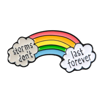 

Cloud Rainbow Designed Pin Brooch Clothes Bag Collar Pins Brooches Jewelry