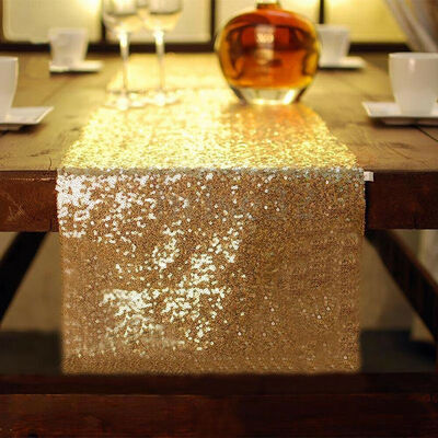 

Glitter Sequin Table Runners Christmas Wedding Birthday Party Banquet Decorations