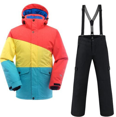 

Saenshing Waterproof Ski Suit Men Mountain Skiing Jacket Snowboard Pants Breathable Winter Snow Set Snowmobile Coat -30 Degree
