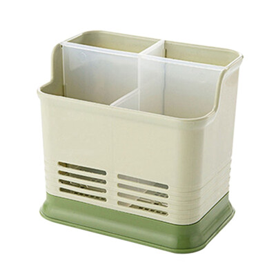 

Kitchen Cutlery Storage Box Hollow Drainage Chopsticks Storage Box Desktop Pen Holder Storage Box Four Grid Candy Color