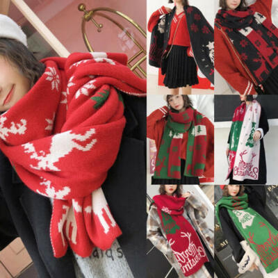 

Women Lady Winter Warm Scarf Cashmere Blend Long Wrap Christmas Shawl Scarf