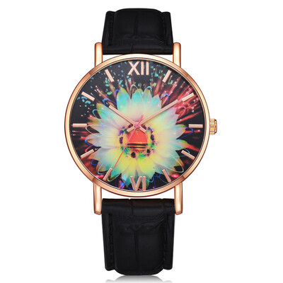 

Best Selling Women Watches Delicate Rose Frame Dial Ladies Quartz Wristwatch Movement Simple Leather Strap Clock Montre Fem50