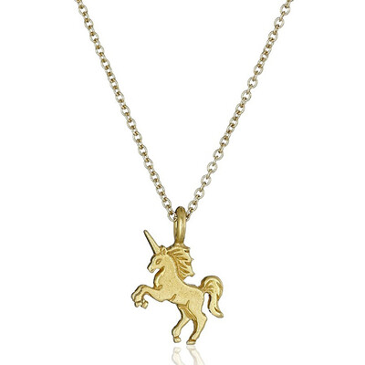 

Unicorn Pendant Gold Silver Plated Necklace Gift Chain Children Girls Party Lady