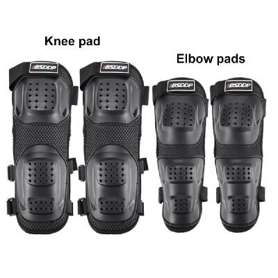 

4 Pcs KKnee PadsElbow Breathable Waterproof Elastic Warm&anti-scratch Shin Guards Protector for Motorcycle Skating Cycling Bi